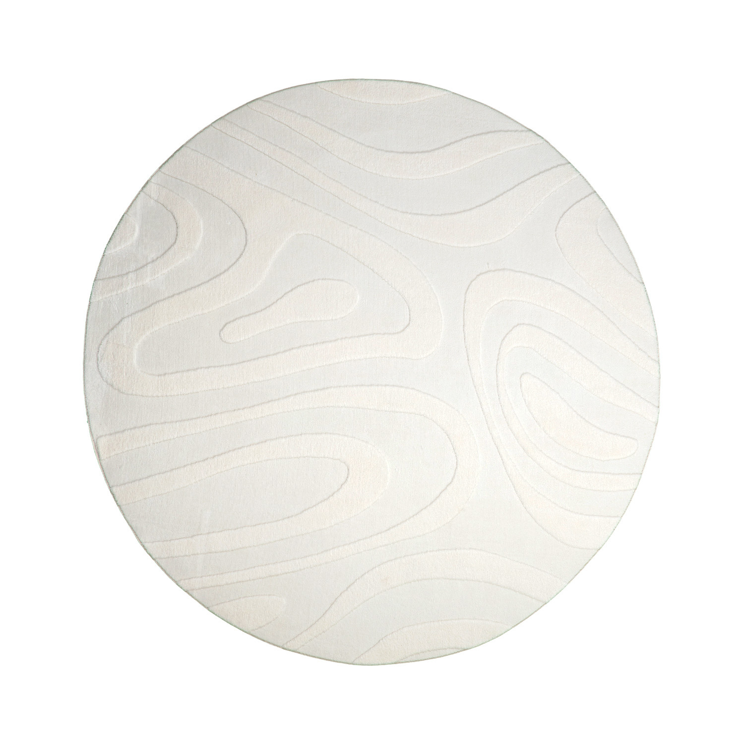 Tapis marbré - Charm Shapes Blanc - sfeer