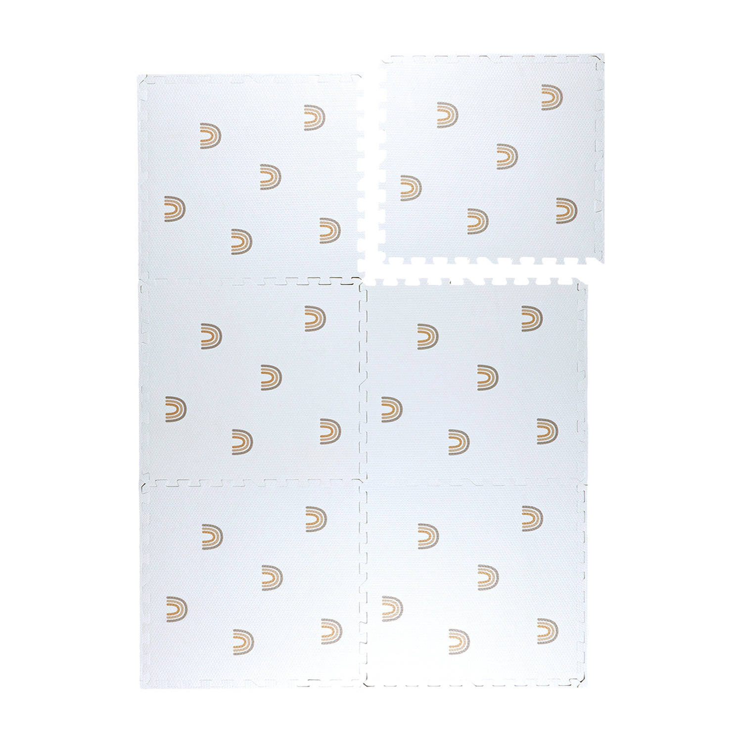 Tapis pour chambre d'enfants - Alfie Rainbow Blanc - sfeer
