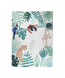 Tapis pour enfants - Jungle Luipaard Multicolore