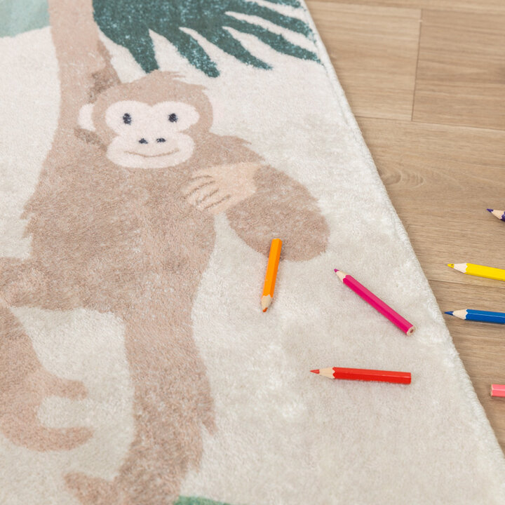 Tapis pour enfants - Jungle Luipaard Multicolore