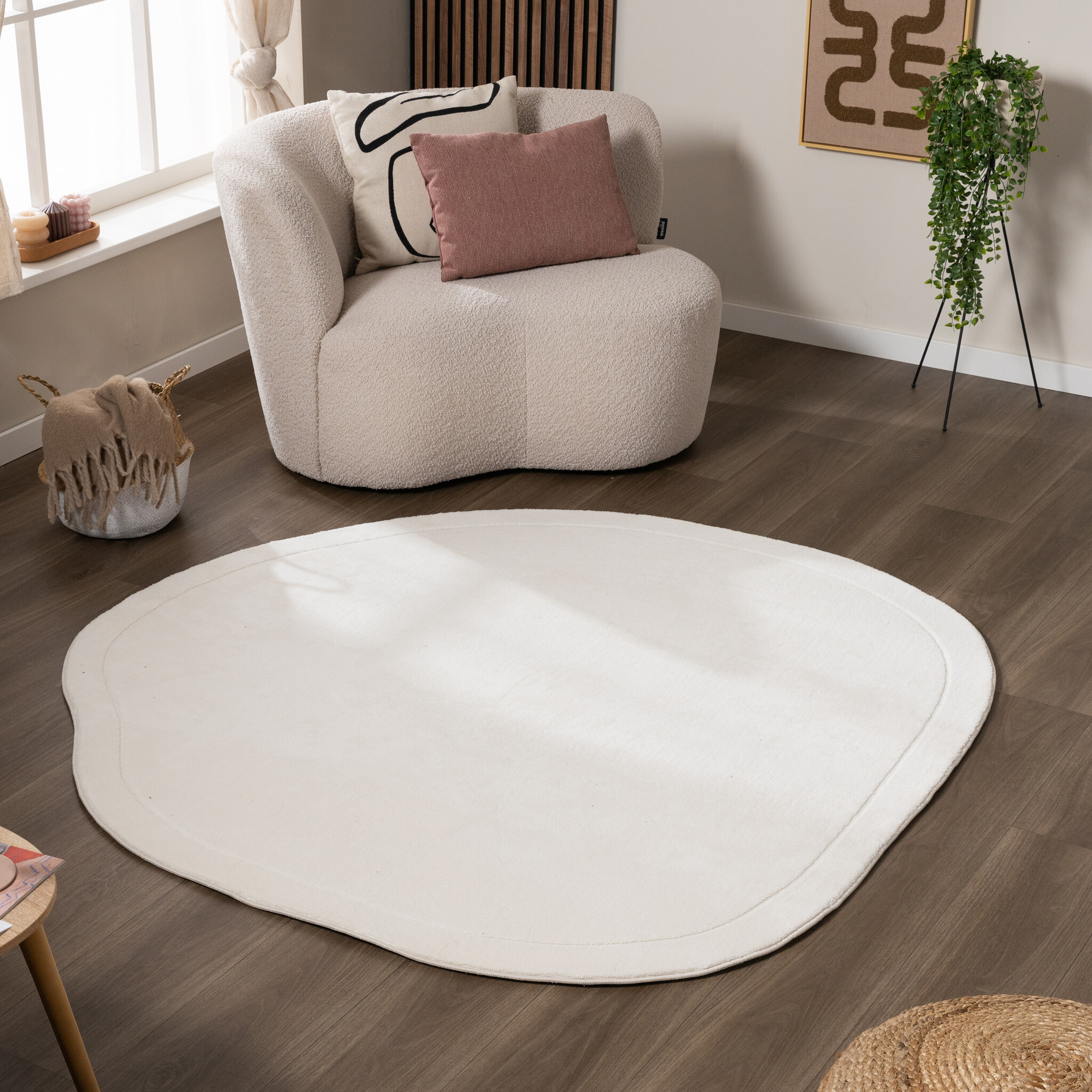 Tapis de jeu carré - Halo Stone Crème
