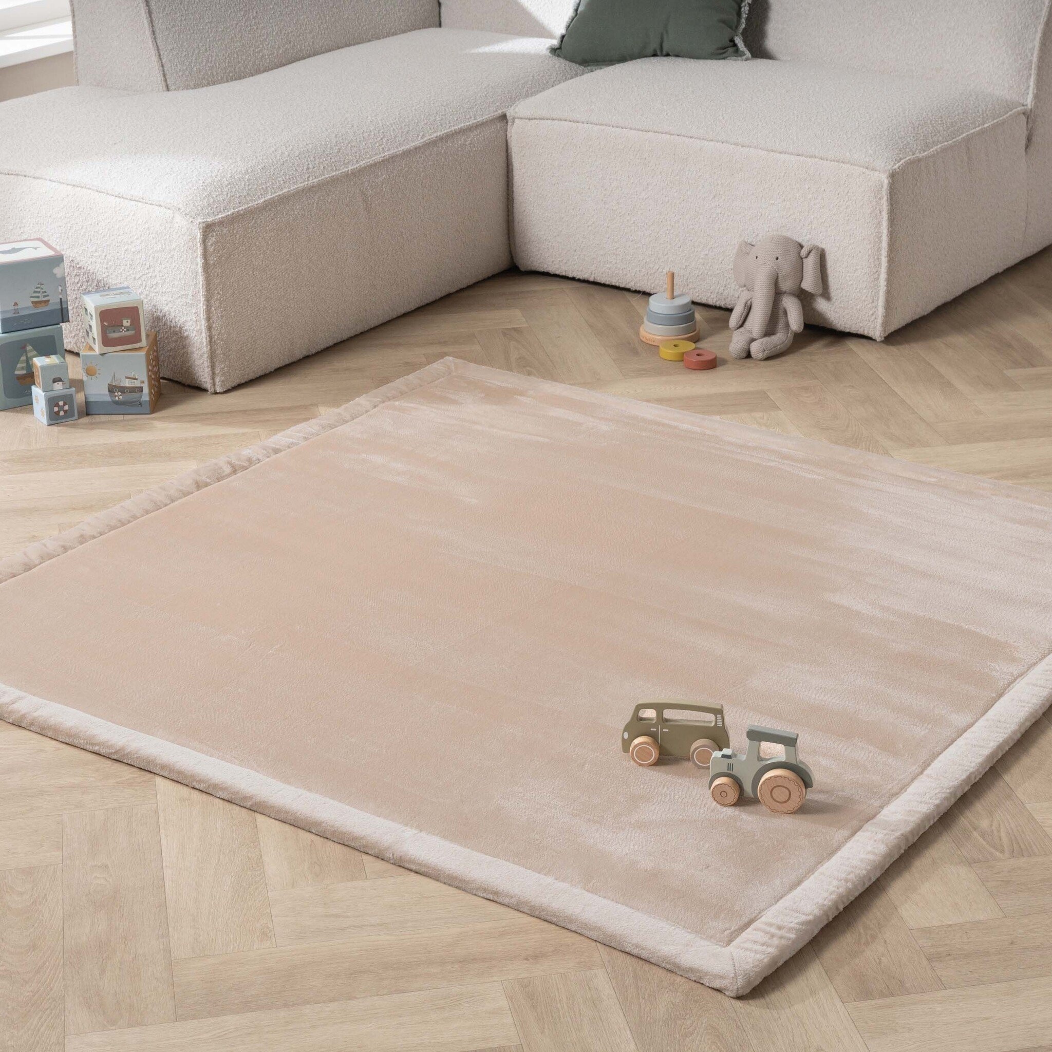 Tapis de jeu carré - Jip Beige