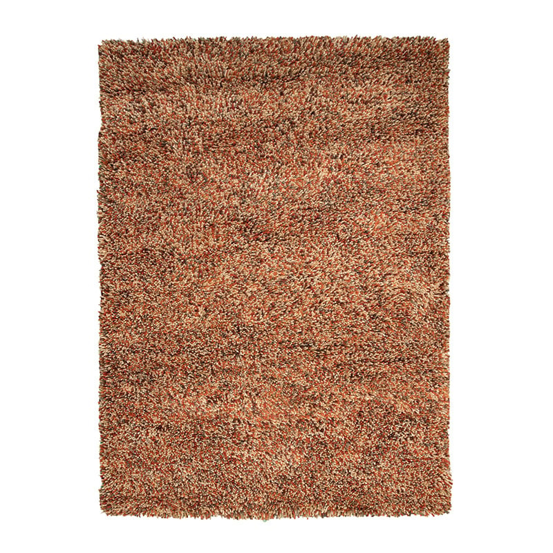 Tapis en laine à poils longs - Elin Rouge/Terracotta - sfeer