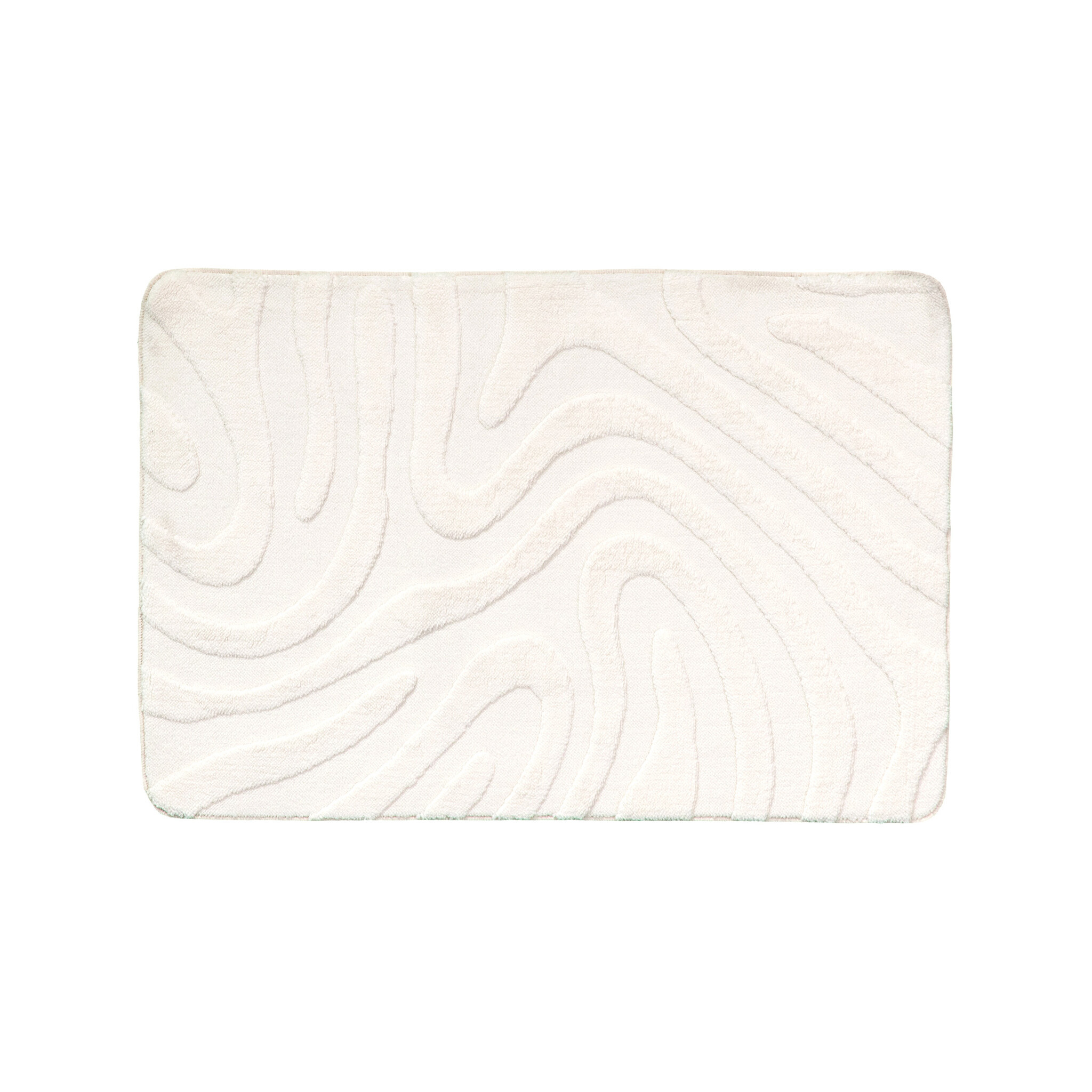 Tapis d'extérieur rond à fleurs - Cassie Shapes Blanc
