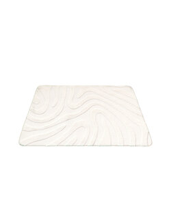 Tapis d'extérieur rond à fleurs - Cassie Shapes Blanc