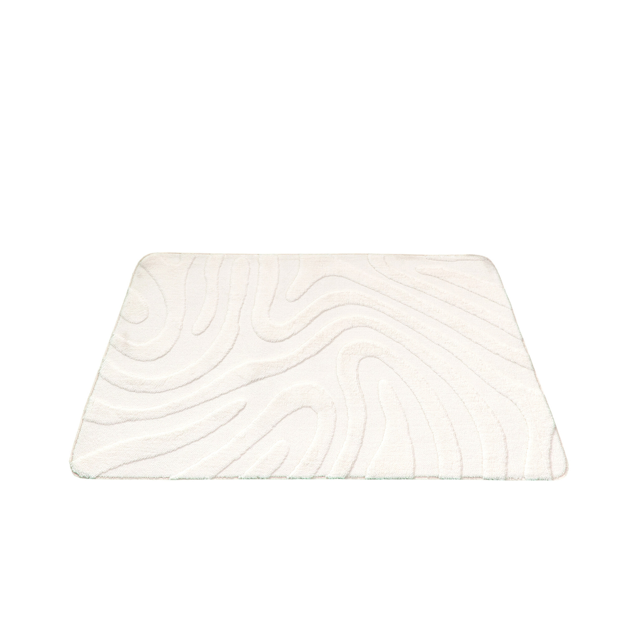Tapis d'extérieur rond à fleurs - Cassie Shapes Blanc - sfeer