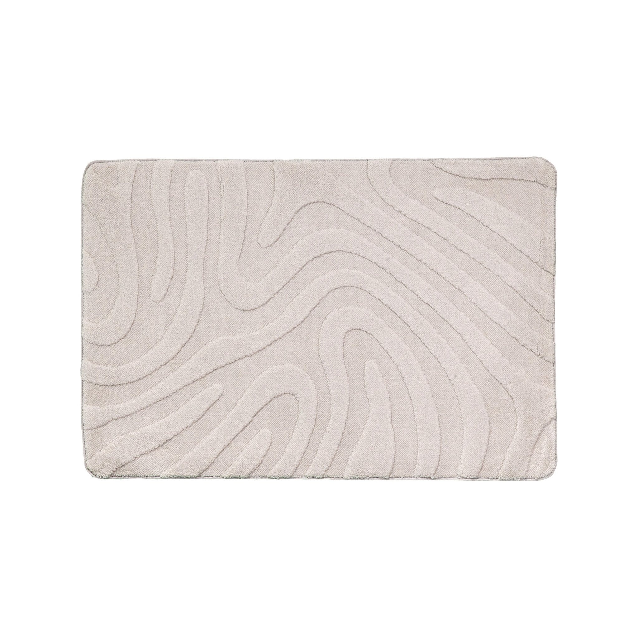 Tapis d'extérieur rond à fleurs - Cassie Shapes Taupe