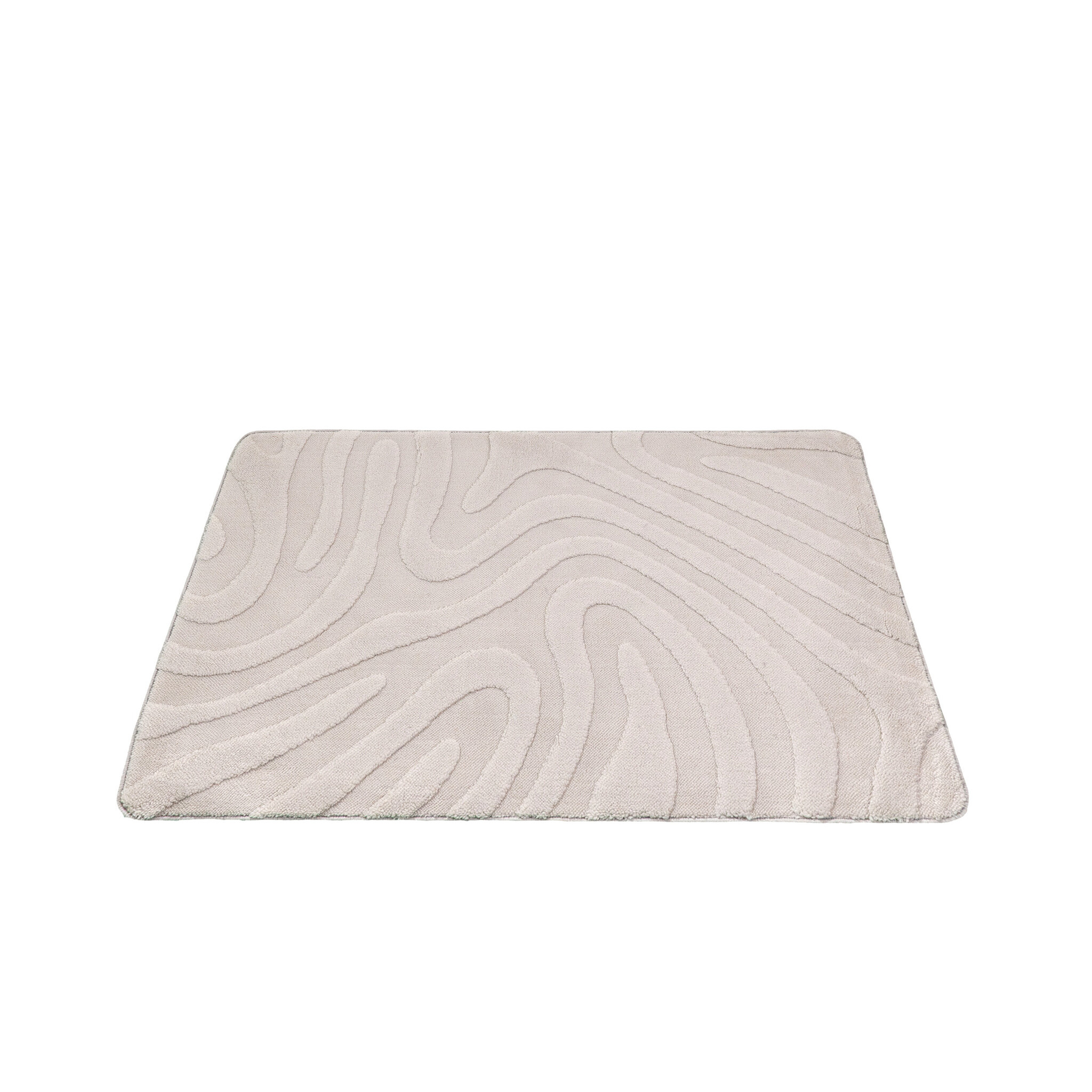 Tapis d'extérieur rond à fleurs - Cassie Shapes Taupe - sfeer