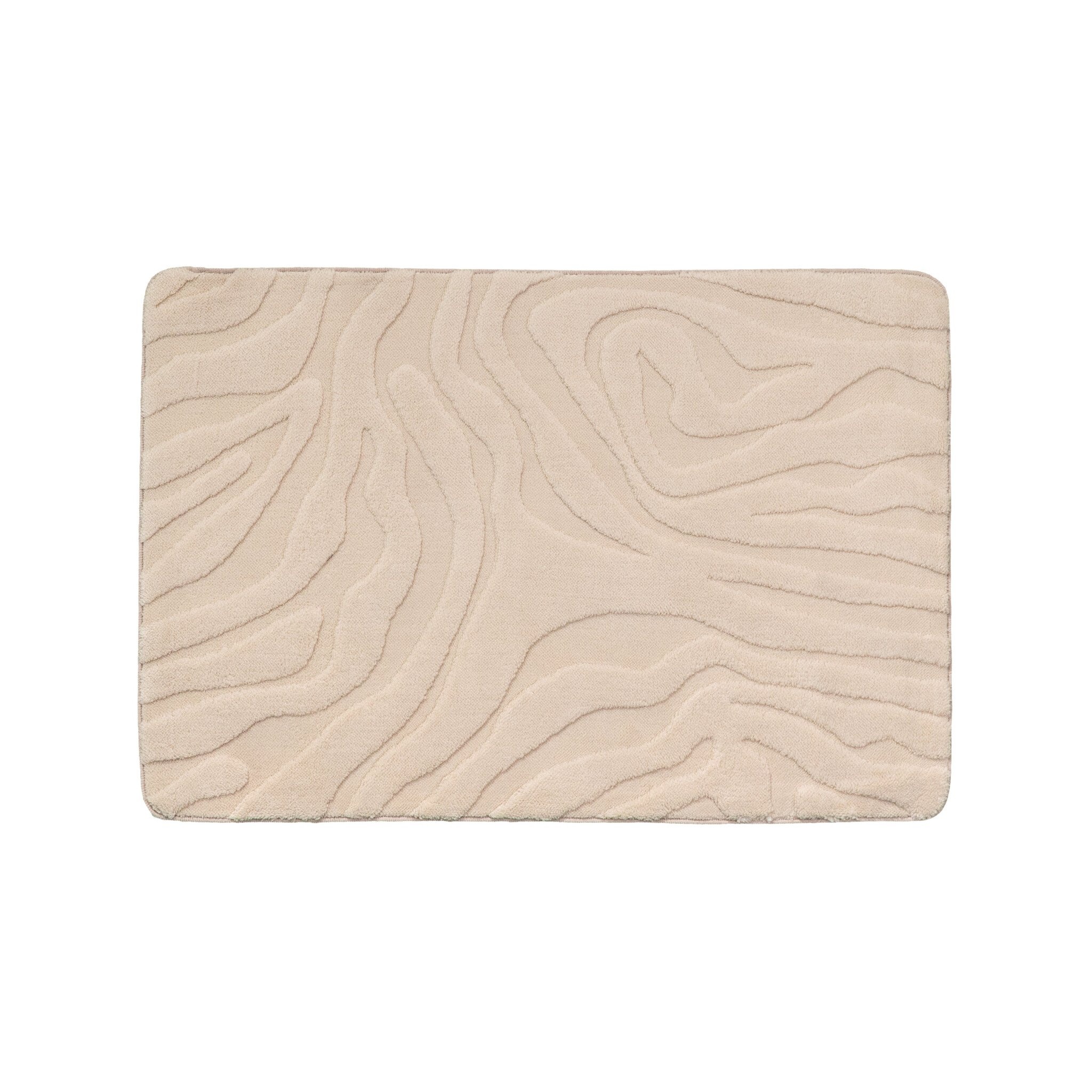 Tapis d'extérieur rond à fleurs - Cassie Zebra Beige