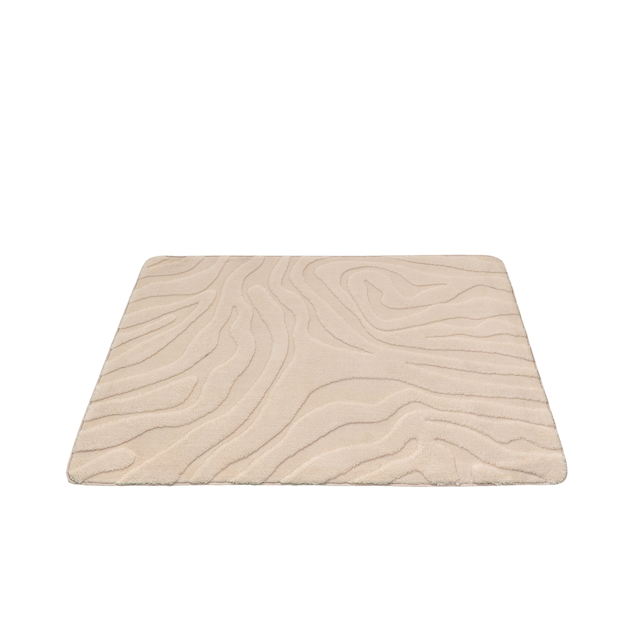 Tapis d'extérieur rond à fleurs - Cassie Zebra Beige - sfeer