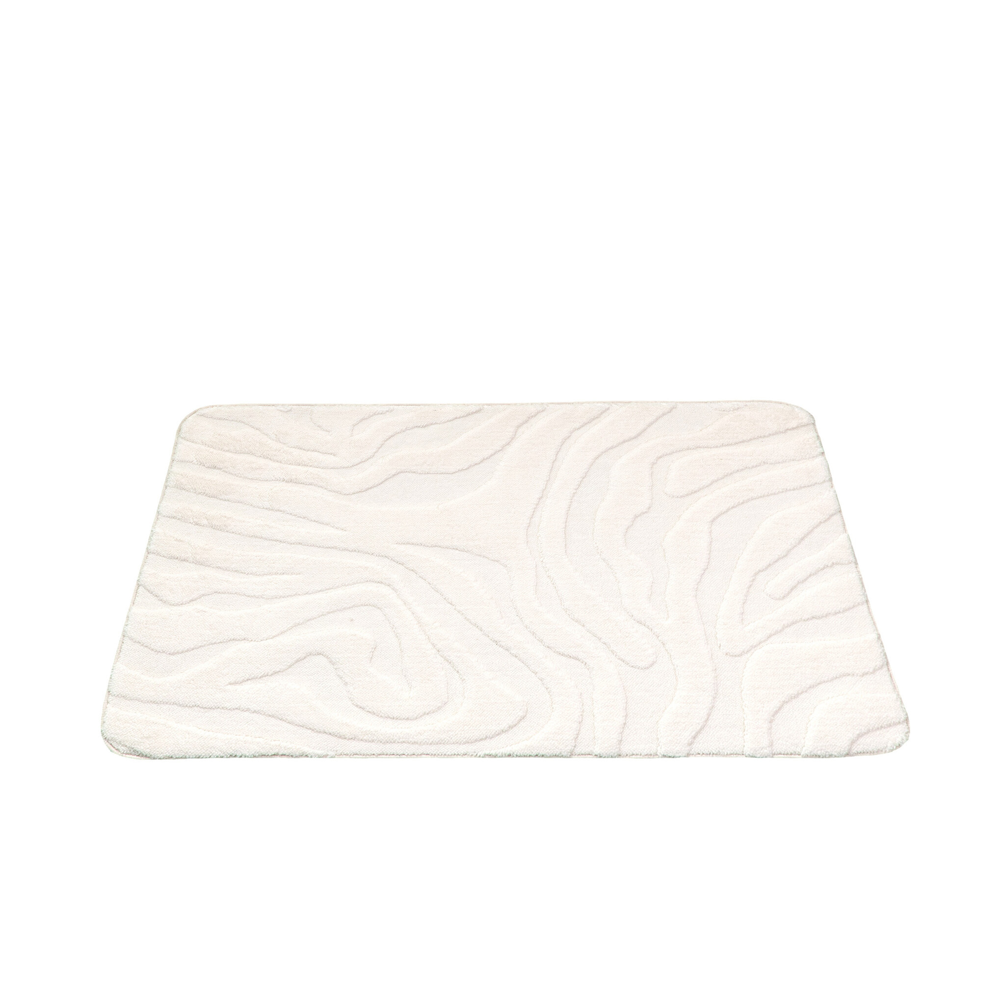 Tapis d'extérieur rond à fleurs - Cassie Zebra Blanc - sfeer