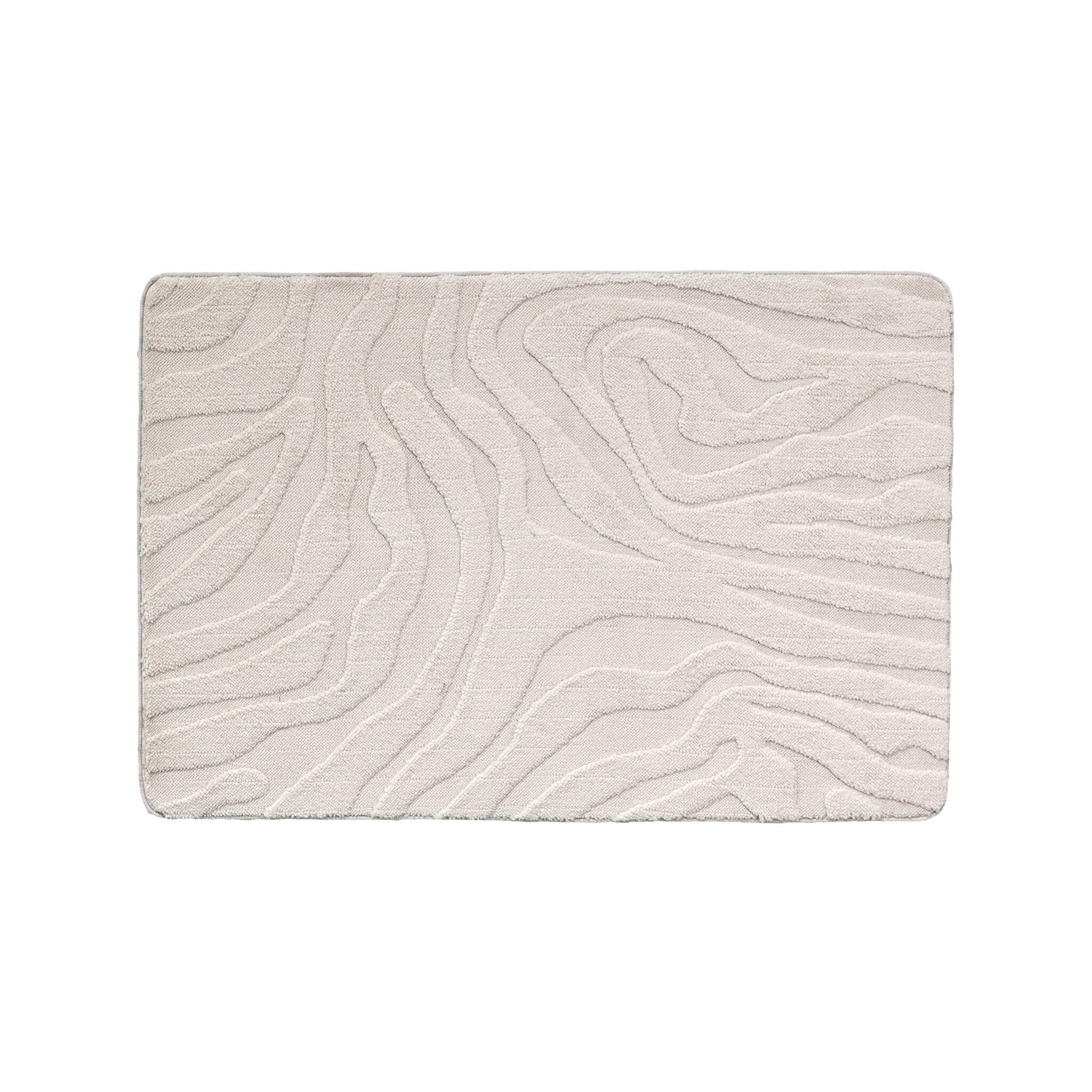 Tapis d'extérieur rond à fleurs - Cassie Zebra Taupe