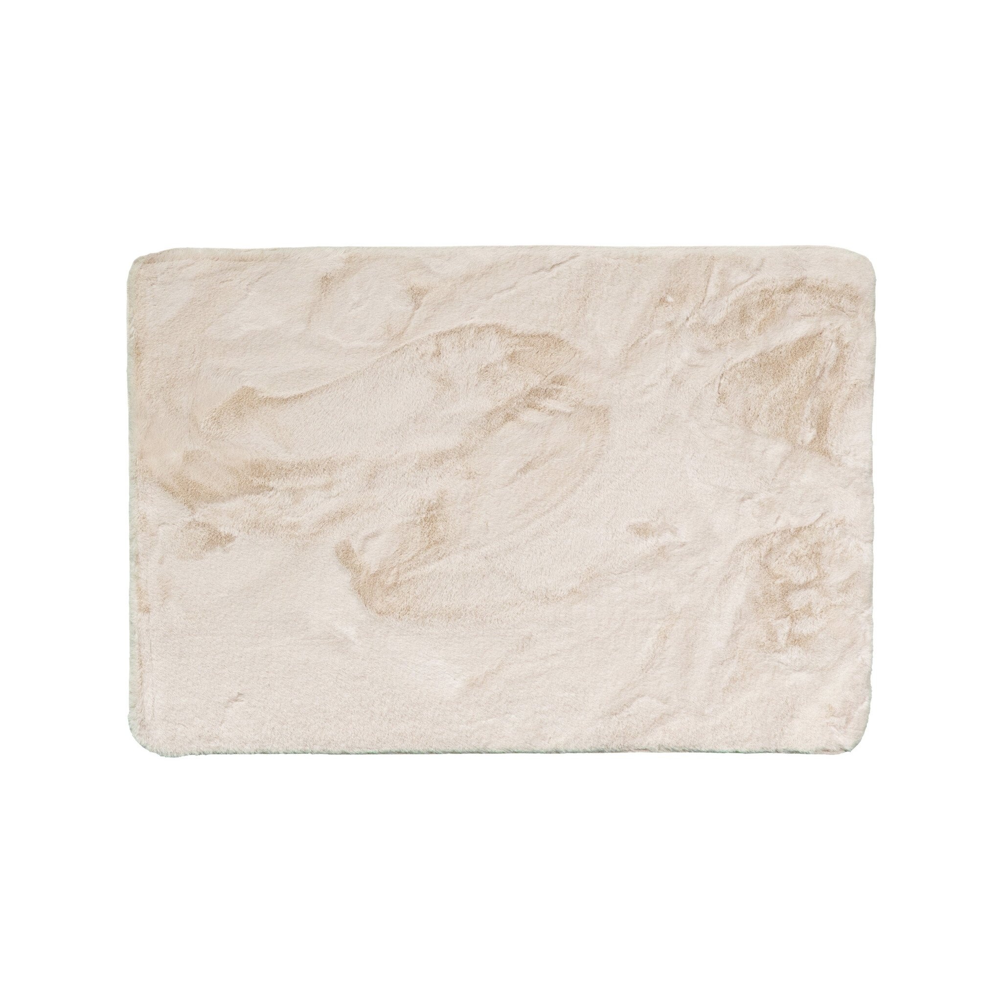 Tapis d'extérieur rond à fleurs - Cody Crème