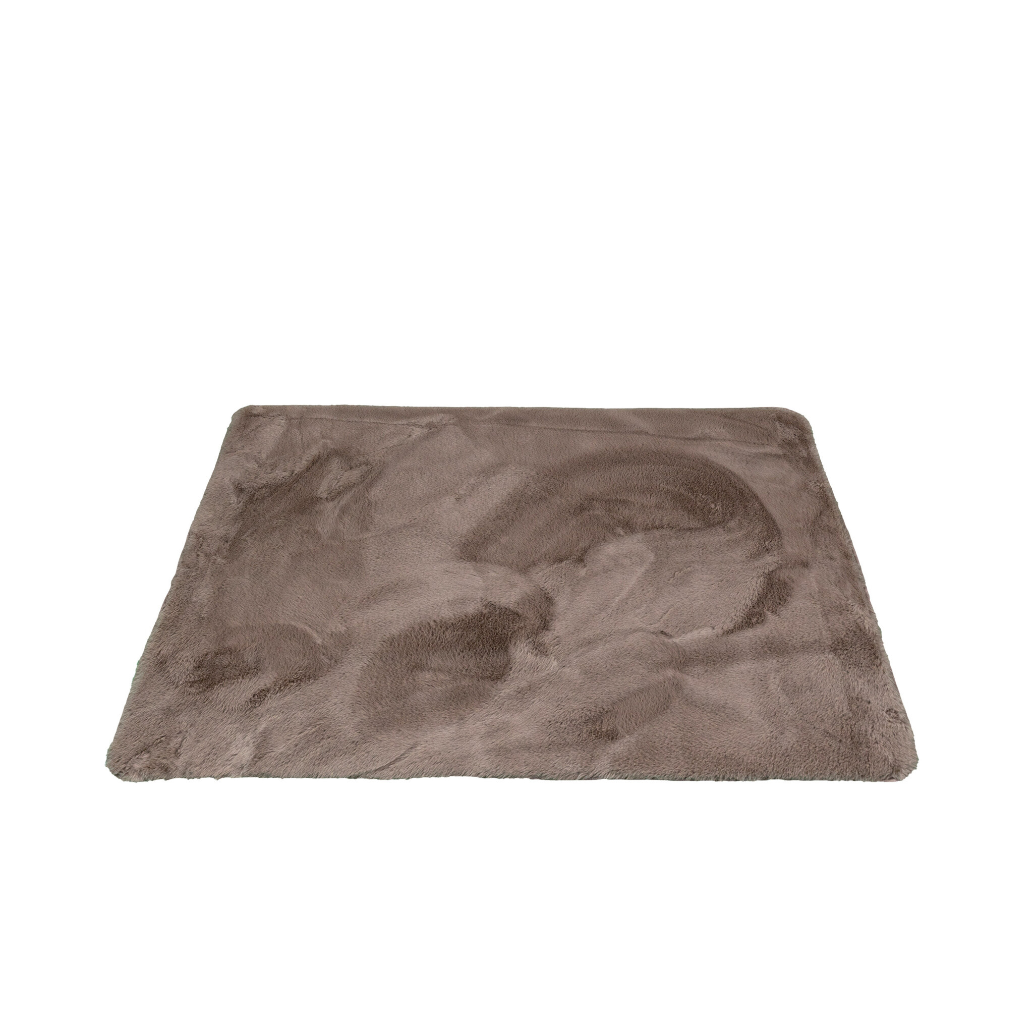 Tapis d'extérieur rond à fleurs - Cody Taupe - sfeer