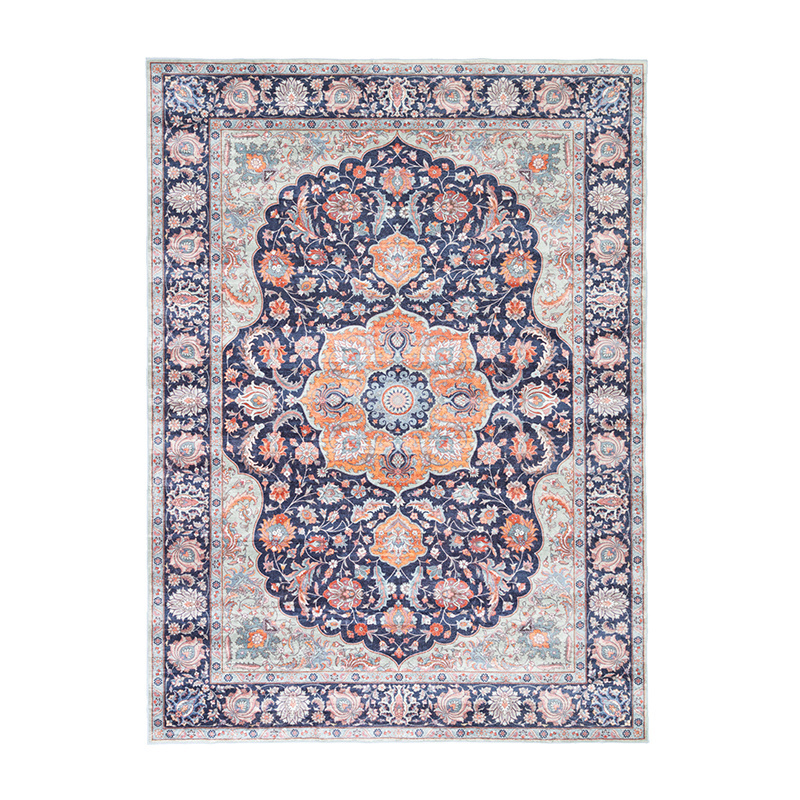 Tapis vintage - Imagine Medaillon Bleu - sfeer