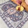 Tapis vintage - Imagine Medaillon Bleu - thumbnail 3