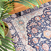 Tapis vintage - Imagine Medaillon Bleu - thumbnail 4