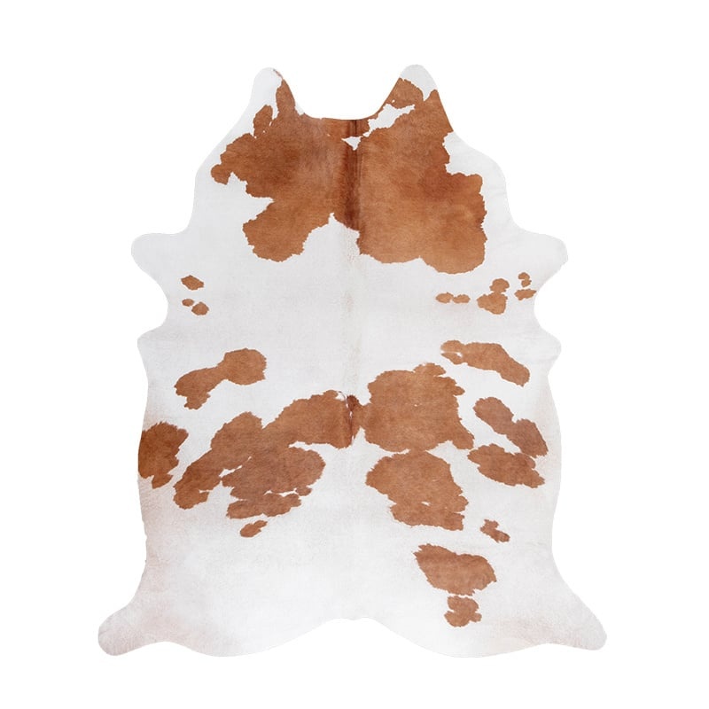 Tapis Peau de vache - Bovine Marron/Blanc - sfeer