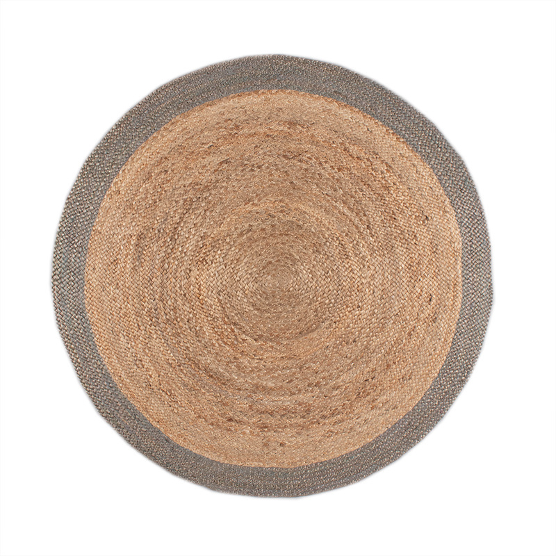 Tapis en jute - Fair Rond Naturel/Gris - sfeer