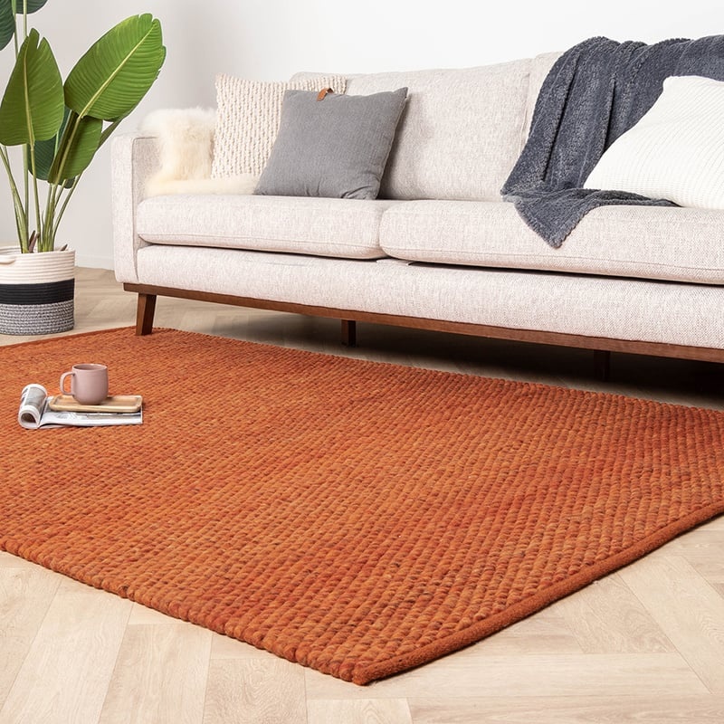 Tapis en laine - Brilliant Terracotta
