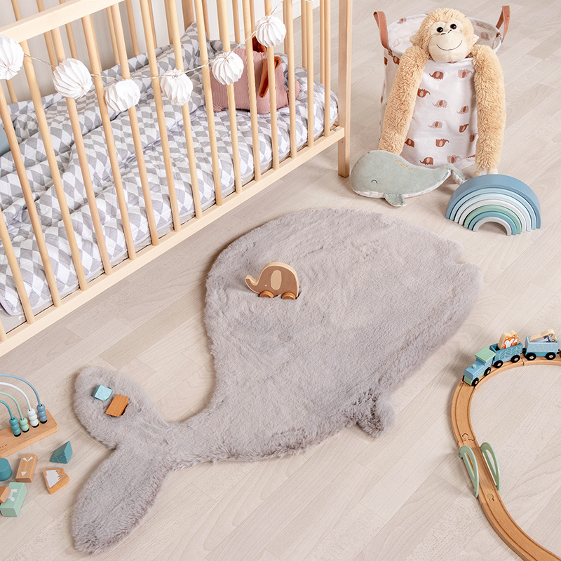 Tapis pour enfants - Huggy Walvis Gris