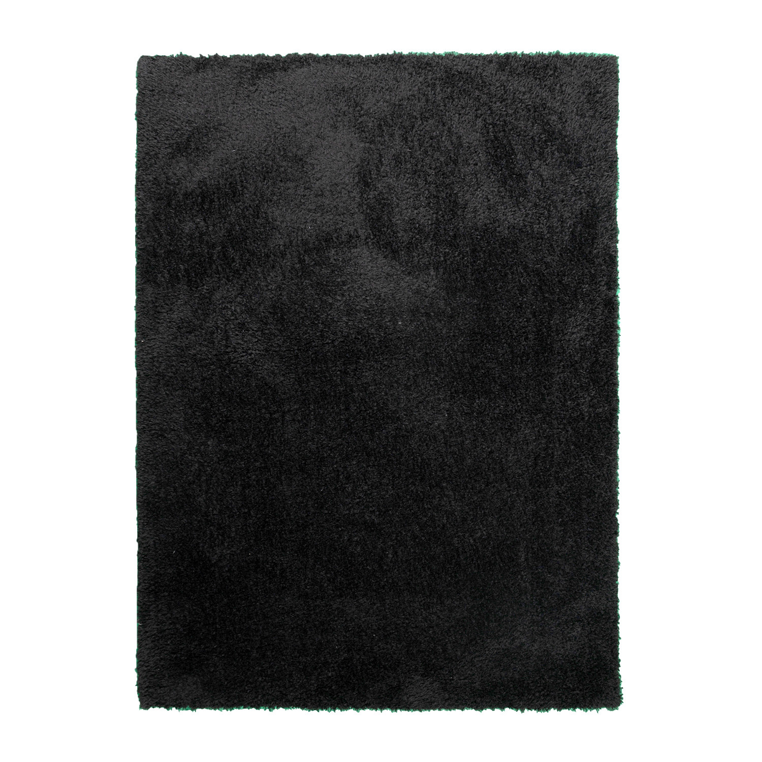 Tapis shaggy rond - Blaze Noir - sfeer