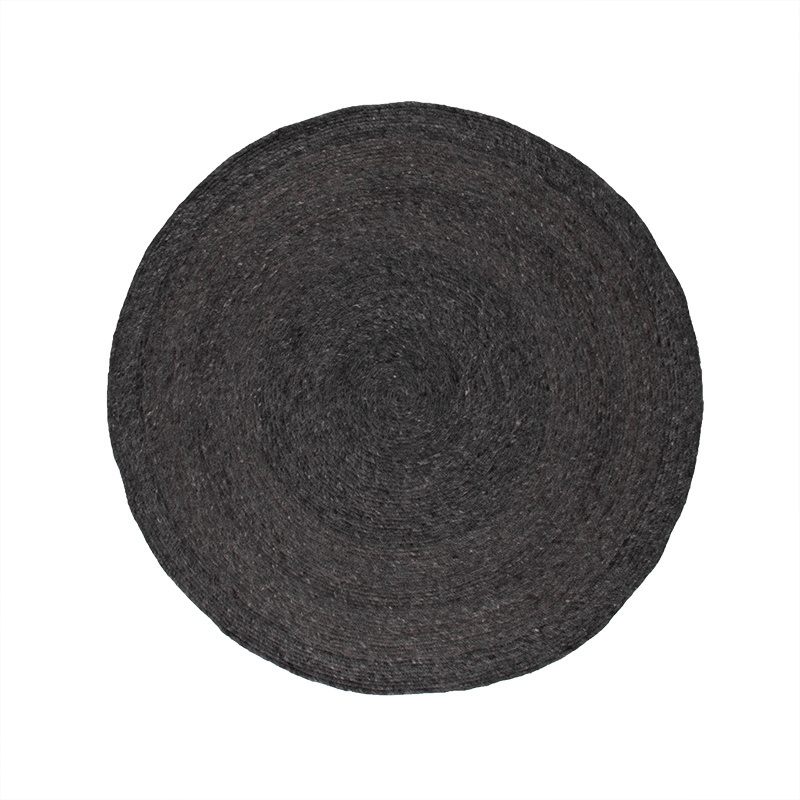Tapis en laine rond - Wise Anthracite - sfeer