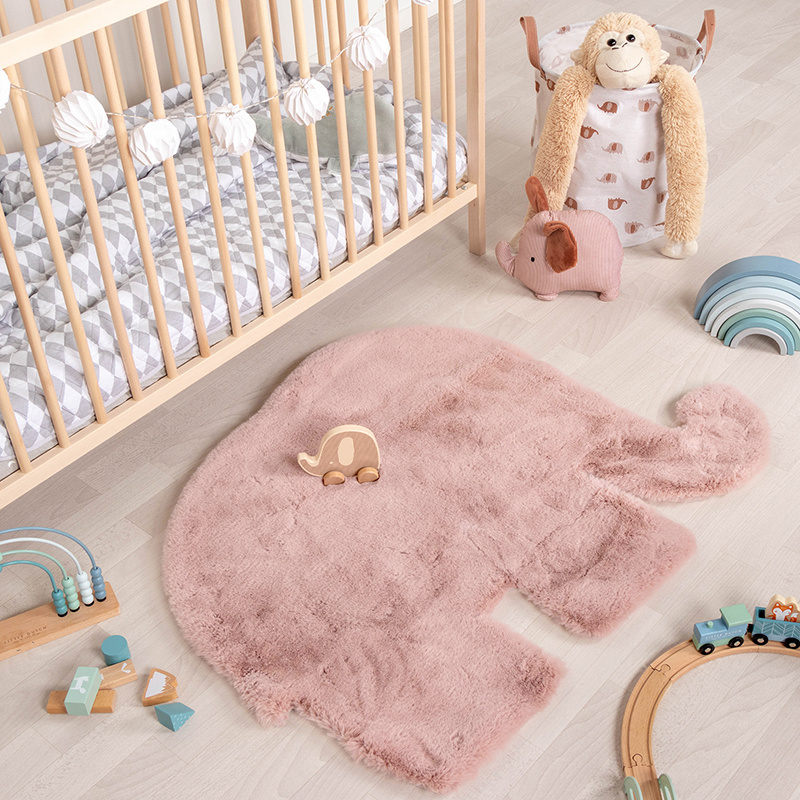 Tapis pour enfants - Huggy Olifant Rose