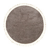 Tapis rond à poils longs - Lofty Fringe Taupe - thumbnail 1
