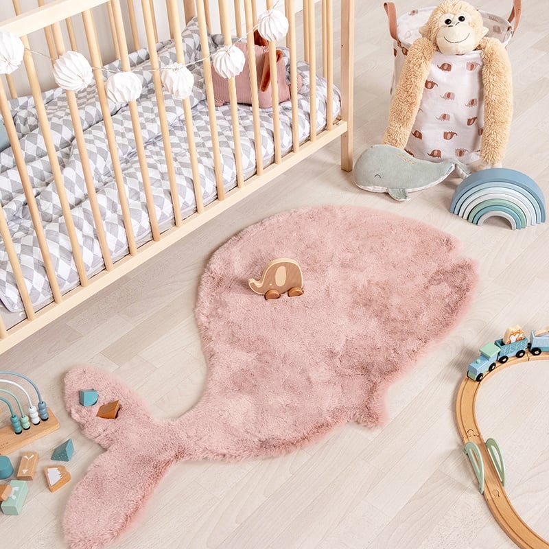 Tapis pour enfants - Huggy Walvis Rose