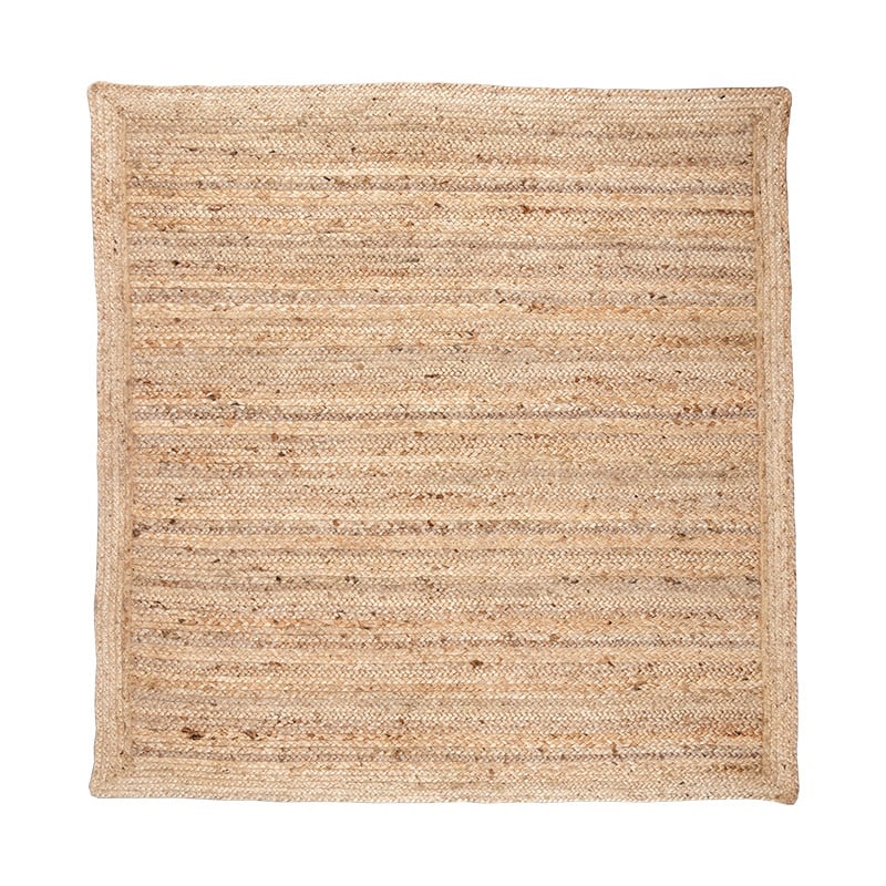 Tapis en jute - Fair Carré Naturel - sfeer