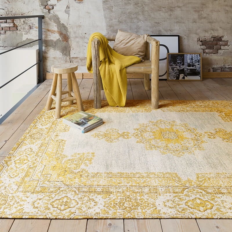 Tapis vintage - Dreams Jaune Ocre