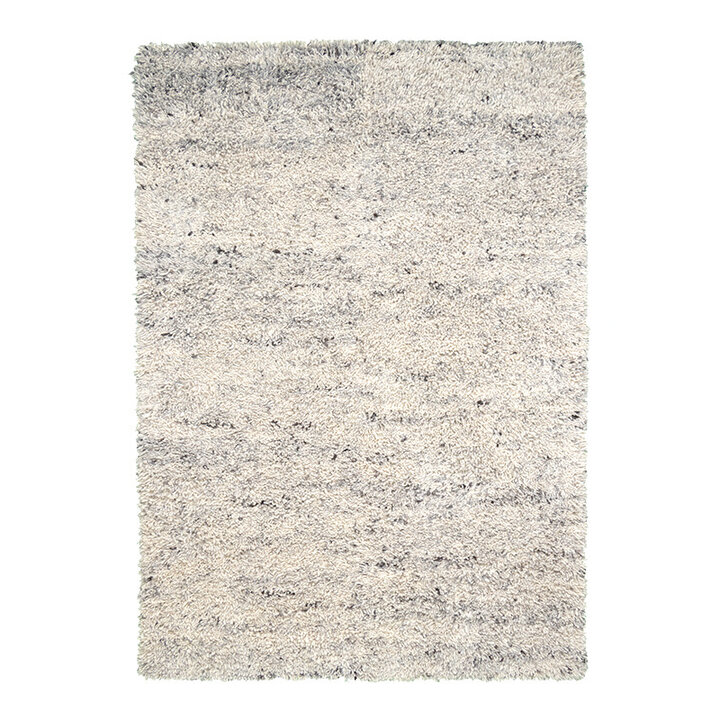 Tapis en laine à poils longs - Royal Crème/Gris Mélangé
