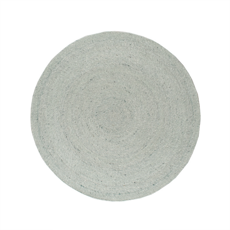 Tapis en laine rond - Wise Vert - sfeer