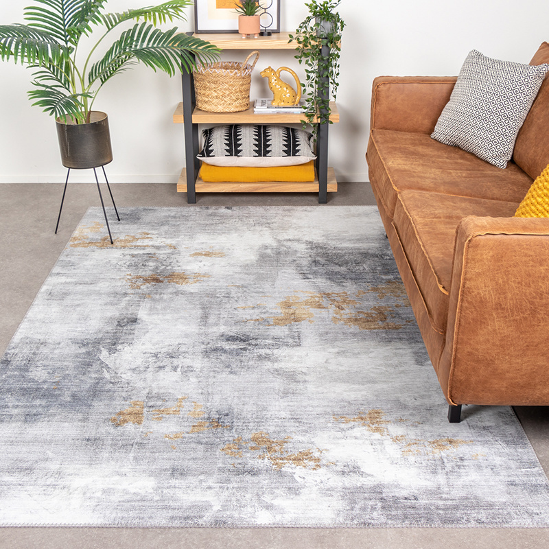 Tapis moderne - Strong Gris/Jaune