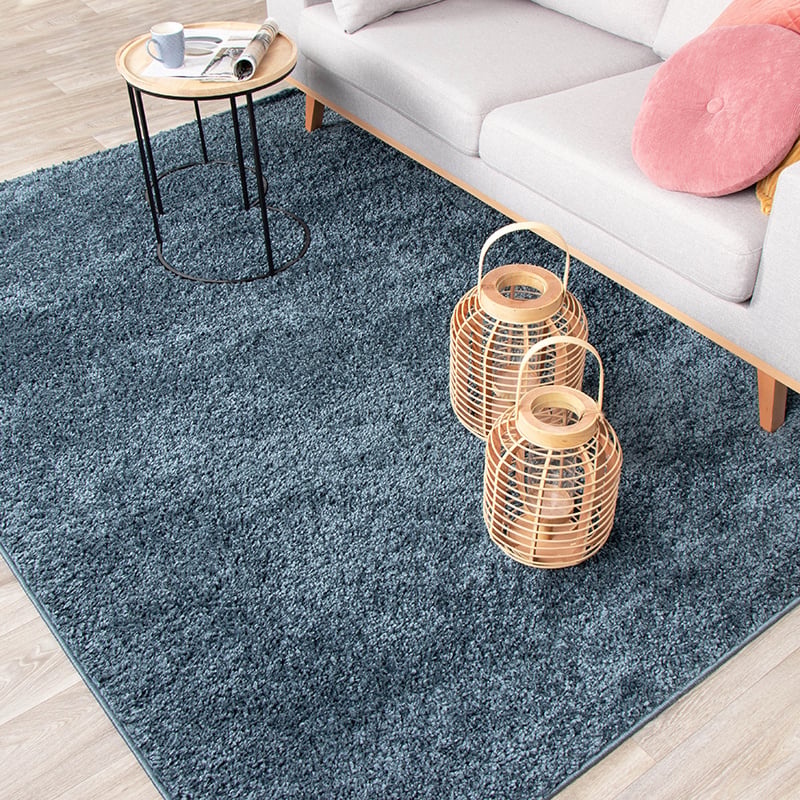 Tapis à poils longs - Lofty Bleu