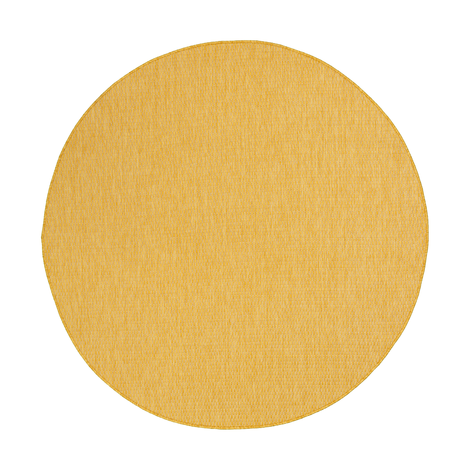 Tapis d'extérieur rond - Costa Jaune Ocre - sfeer