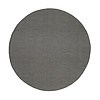 Tapis d'extérieur rond - Malta Arrow Noir - thumbnail 1