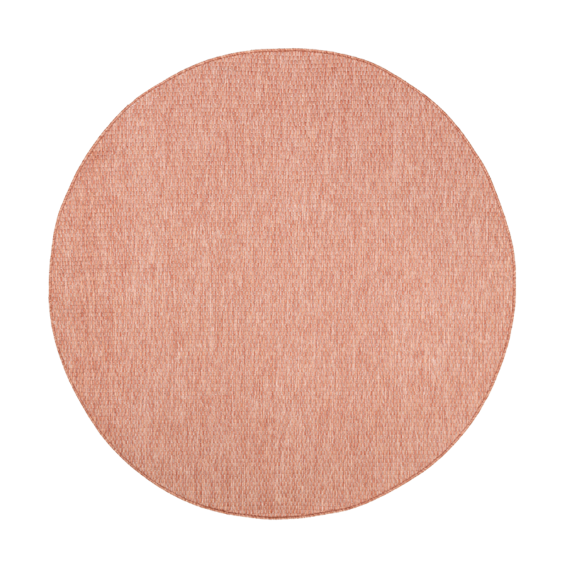 Tapis d'extérieur rond - Costa Terracotta - sfeer