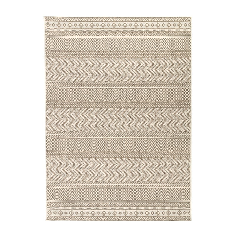 Tapis d'extérieur en jute - Nomad Aztec Crème - sfeer