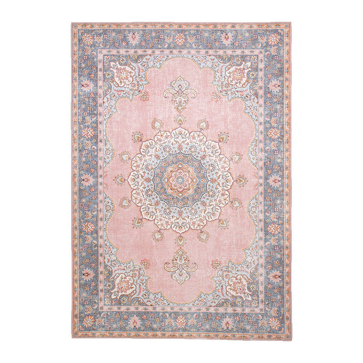 Tapis vintage - Lily Medaillon Rose