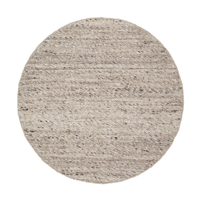 Tapis en laine rond - Feline Marron/Mélangé - sfeer