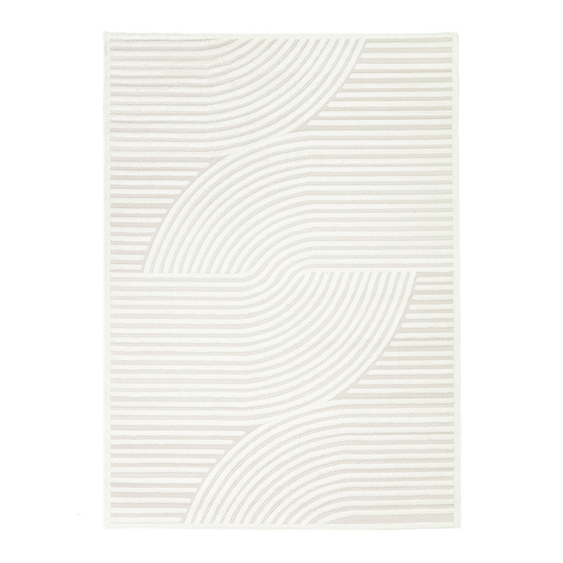 Tapis persan - Nori Curves Blanc - sfeer