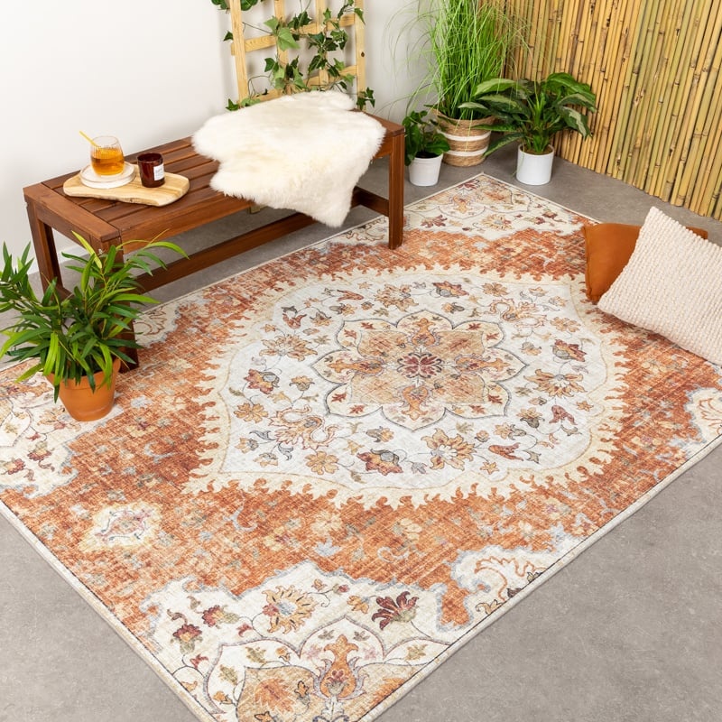 Tapis d'Extérieur Vintage - Santo Mandala Terra