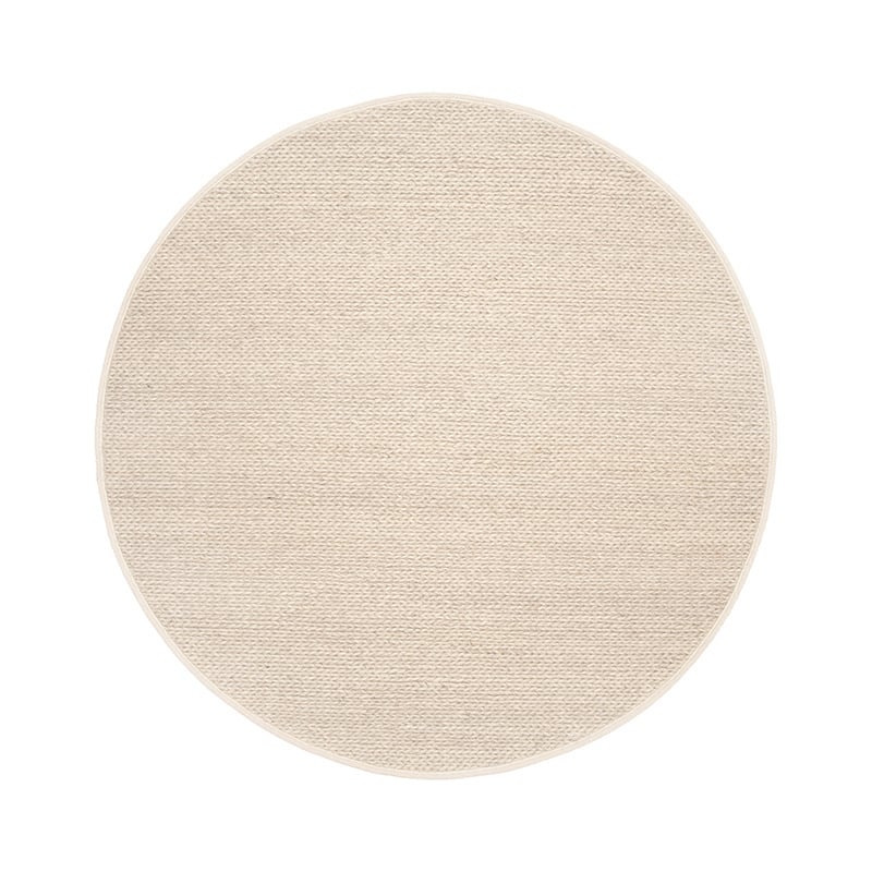 Tapis rond en laine - Twist Beige - sfeer