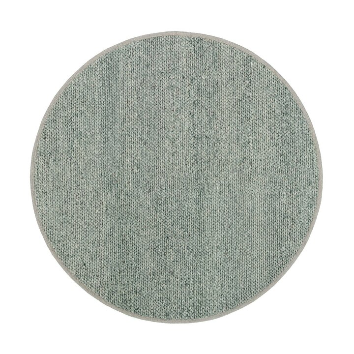 Tapis rond en laine - Twist Vert