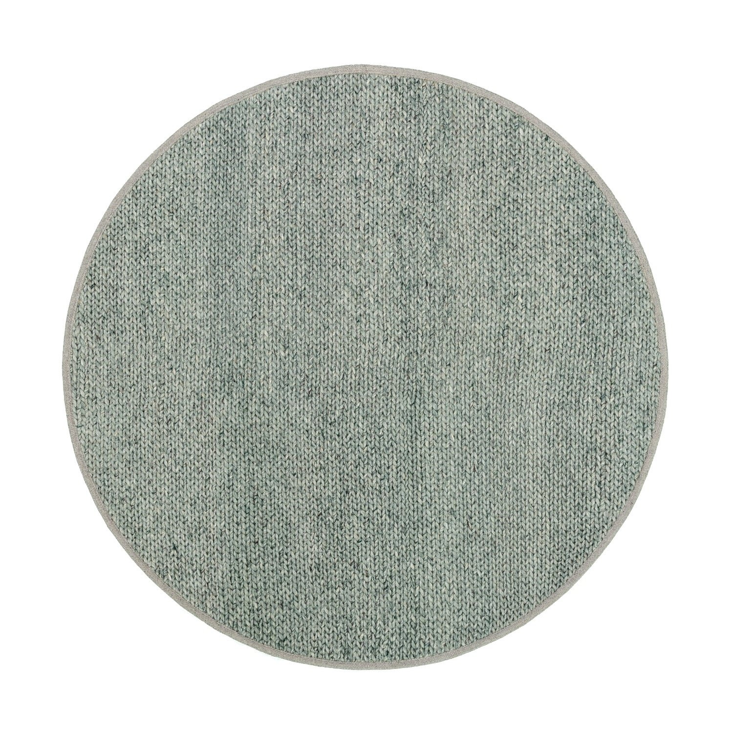 Tapis rond en laine - Twist Vert - sfeer