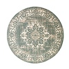 Tapis vintage rond - Spring Medaillon Vert/Crème - thumbnail 1