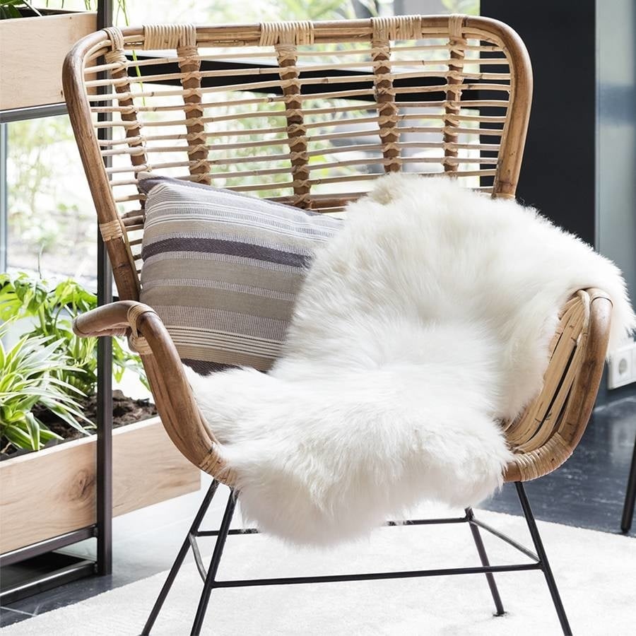 Peau de mouton blanche 90 cm - Tapis