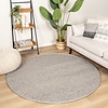 Tapis rond en laine - Twist Gris - thumbnail